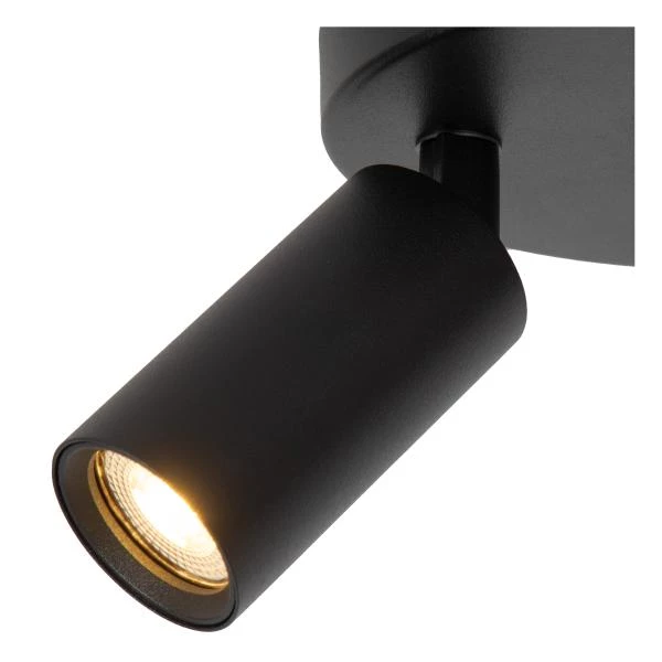 Lucide RITMO - Deckenstrahler - Ø 18 cm - 3xGU10 (MR11) - Schwarz - detail 1